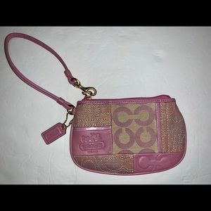 COACH PURPLE & GOLD WRISTLET